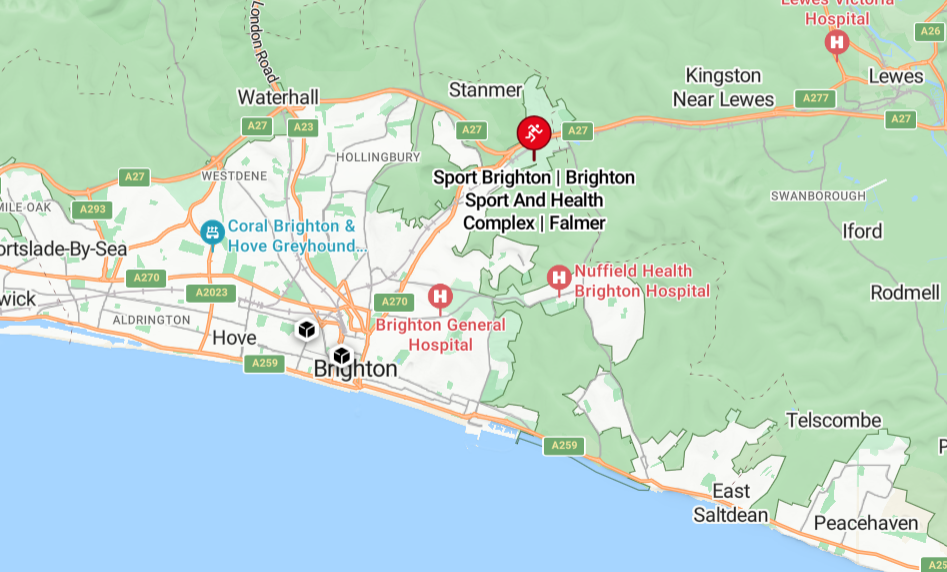Map to Sport Brighton